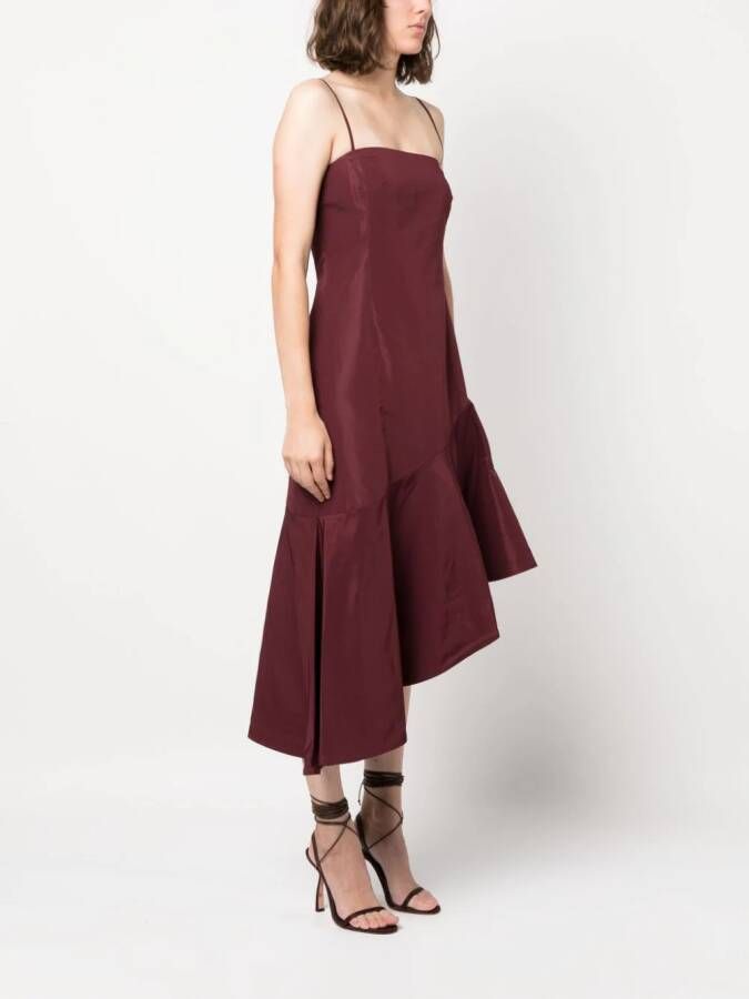 Polo Ralph Lauren Asymmetrische midi-jurk Rood