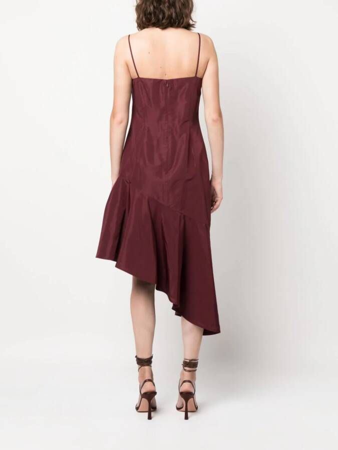 Polo Ralph Lauren Asymmetrische midi-jurk Rood