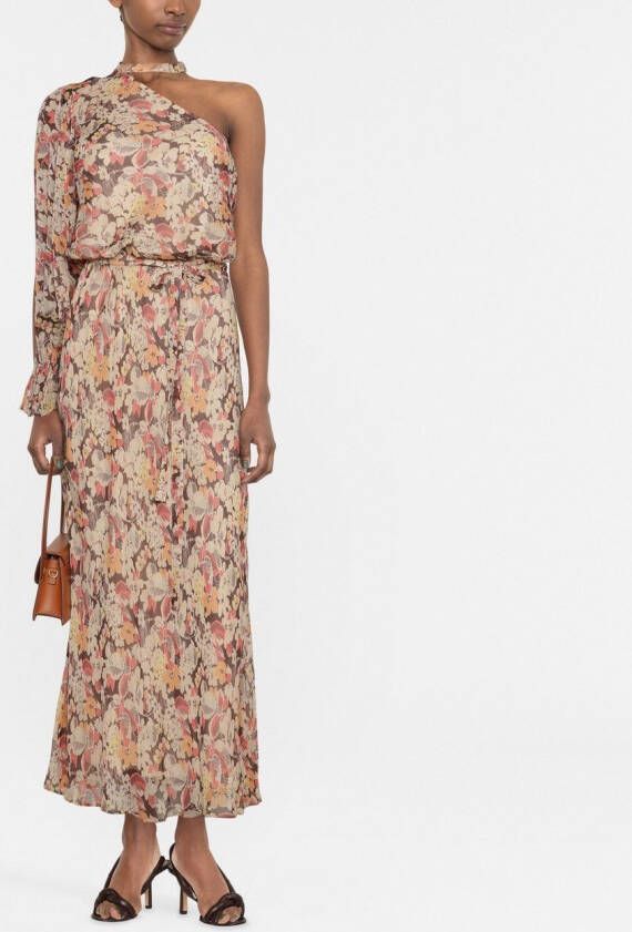 Polo Ralph Lauren Asymmetrische maxi-jurk Beige