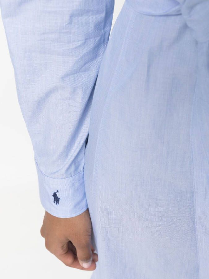 Polo Ralph Lauren Blousejurk met ceintuur Blauw