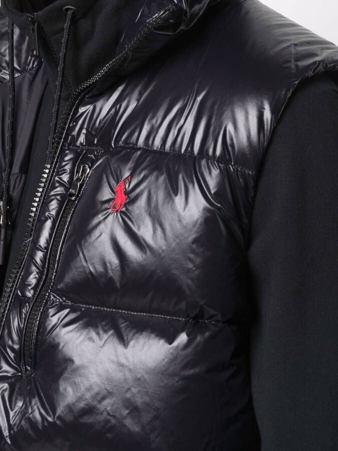Polo Ralph Lauren Bodywarmer met geborduurd logo Zwart