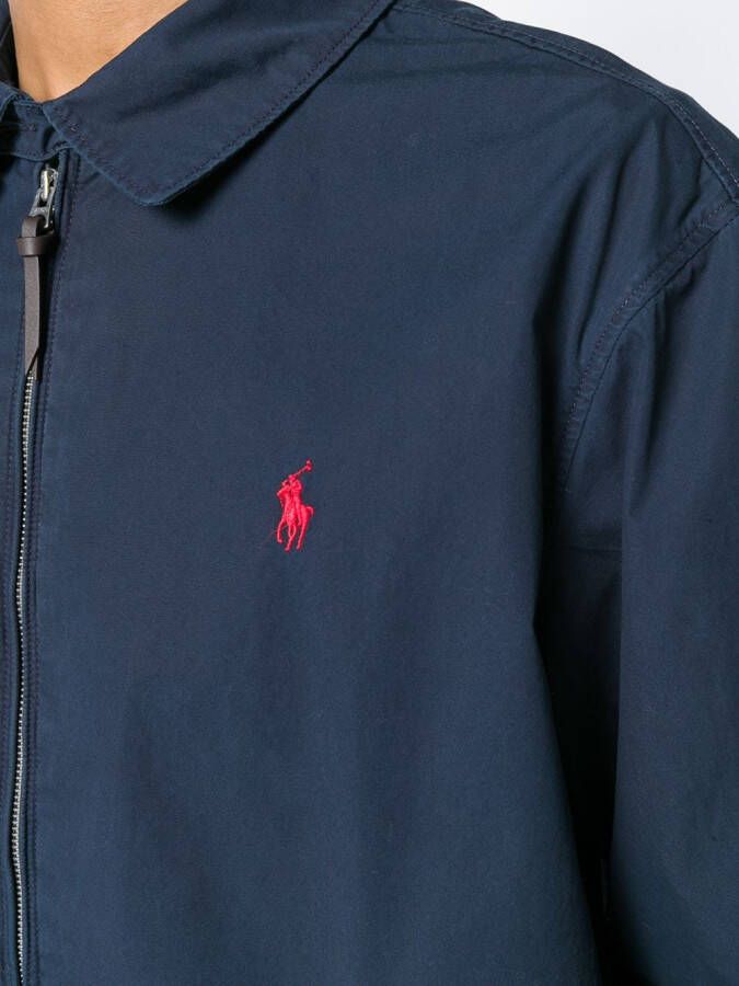 Polo Ralph Lauren bomberjack met rits Blauw