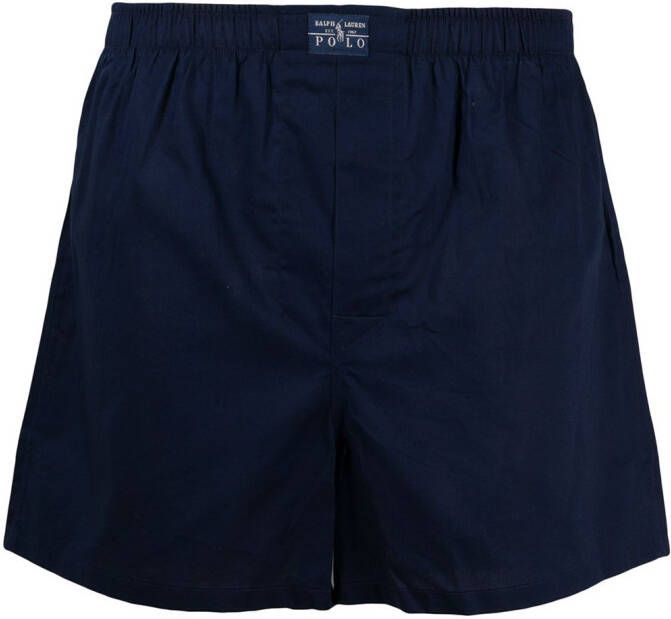 Polo Ralph Lauren Boxershorts met logopatch (set van 3) Blauw