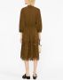 Polo Ralph Lauren Broderie anglaise blousejurk Bruin - Thumbnail 3
