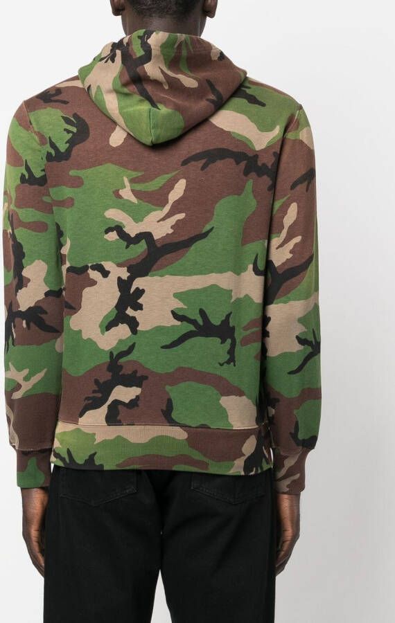Polo Ralph Lauren Hoodie met camouflageprint Groen