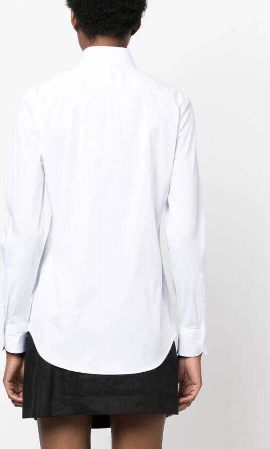 Ralph Lauren Collection Charmain blouse met lange mouwen Wit
