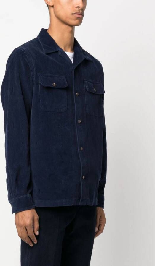 Polo Ralph Lauren Ribfluwelen overhemd Blauw