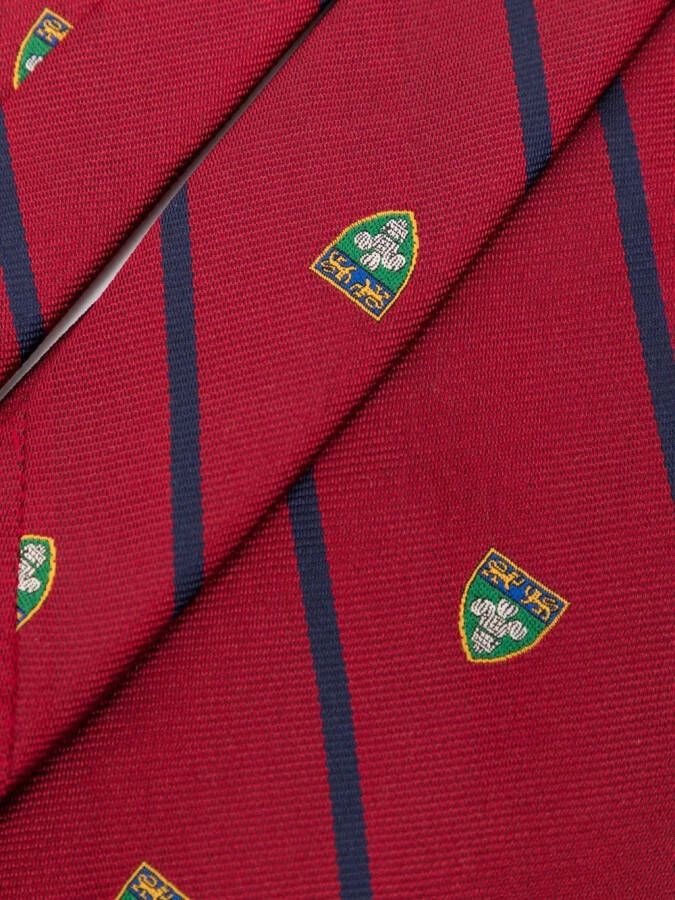 Polo Ralph Lauren Stropdas met wapenschildprint Rood