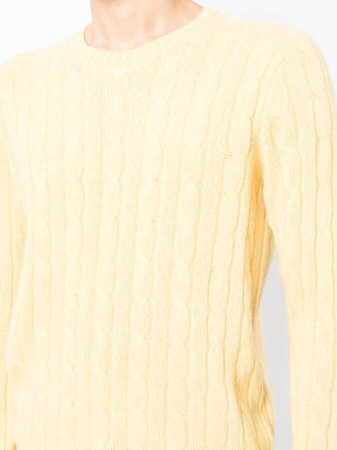 Polo Ralph Lauren Kabelgebreide trui Geel