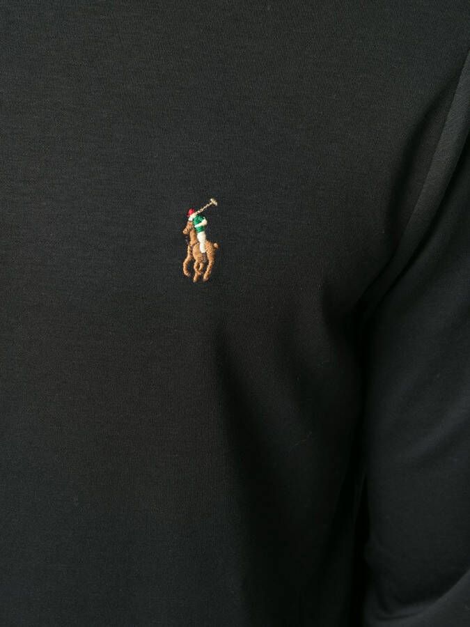 Polo Ralph Lauren custom slim fit polo shirt Zwart