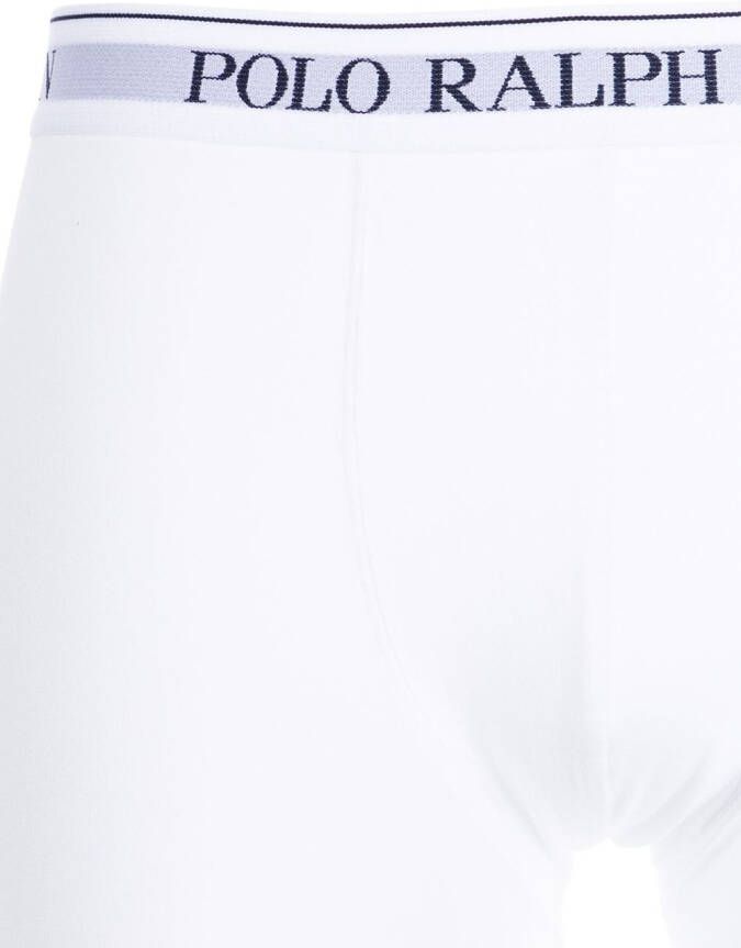 Polo Ralph Lauren Drie boxershorts met logoband Wit
