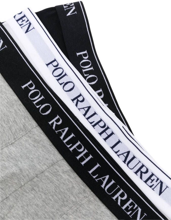 Polo Ralph Lauren Drie slips met logoband Wit
