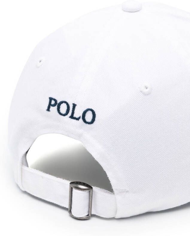 Polo Ralph Lauren Pet met geborduurd logo Wit