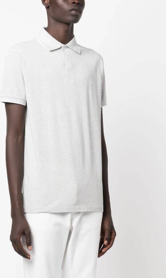 Polo Ralph Lauren Poloshirt met geborduurd logo Grijs