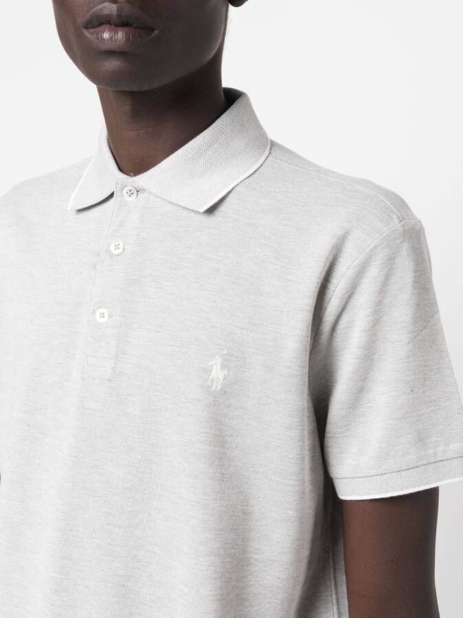 Polo Ralph Lauren Poloshirt met geborduurd logo Grijs