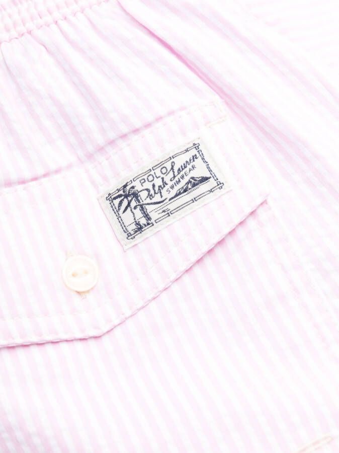 Polo Ralph Lauren Zwembroek met geborduurd logo Roze