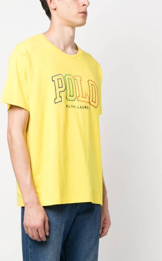 Polo Ralph Lauren T-shirt met geborduurd logo Geel