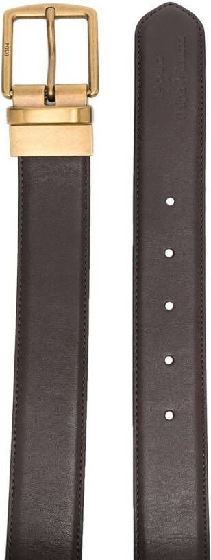 Polo Ralph Lauren Leren riem en pasjeshouder Bruin