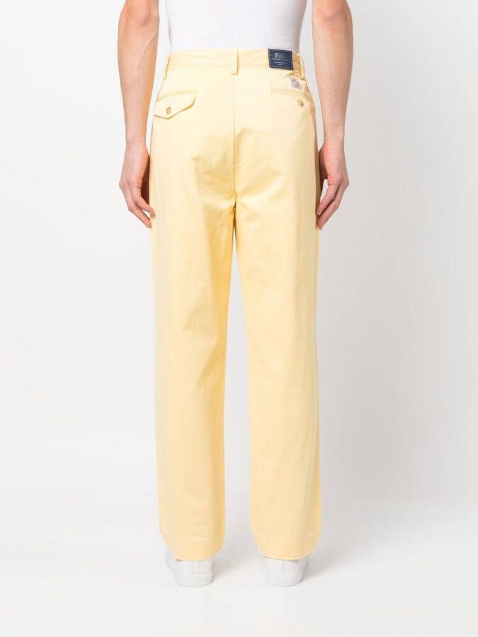 Polo Ralph Lauren Geplooide chino Geel