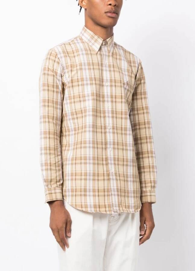 Polo Ralph Lauren Geruit overhemd Beige