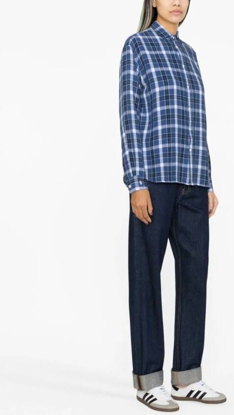 Polo Ralph Lauren Geruite blouse Blauw
