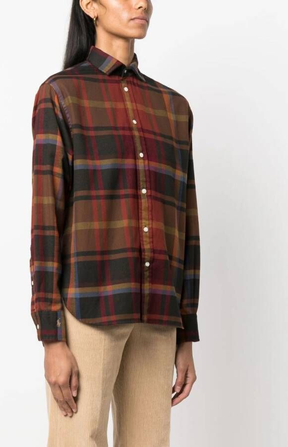 Polo Ralph Lauren Geruite blouse Rood