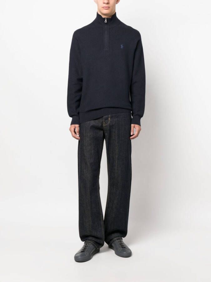 Polo Ralph Lauren Trui met halve rits Blauw