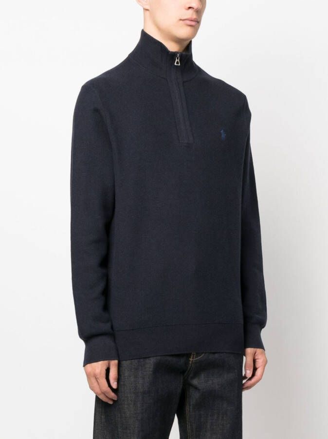 Polo Ralph Lauren Trui met halve rits Blauw