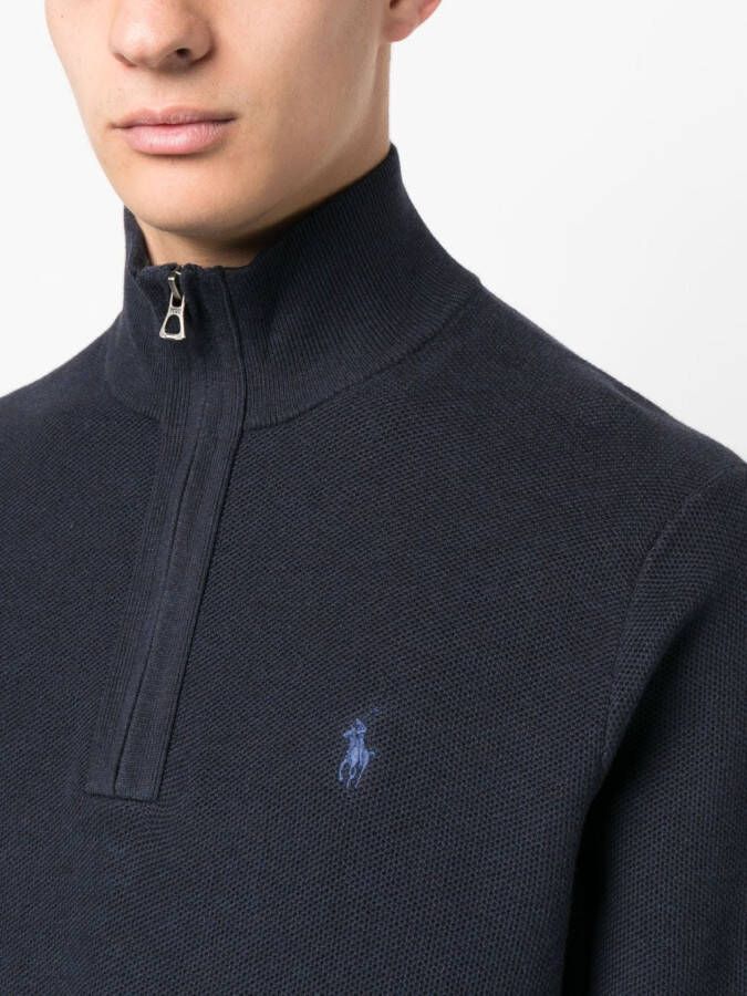 Polo Ralph Lauren Trui met halve rits Blauw