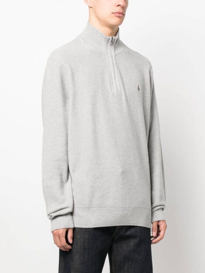 Polo Ralph Lauren Trui met halve rits Grijs