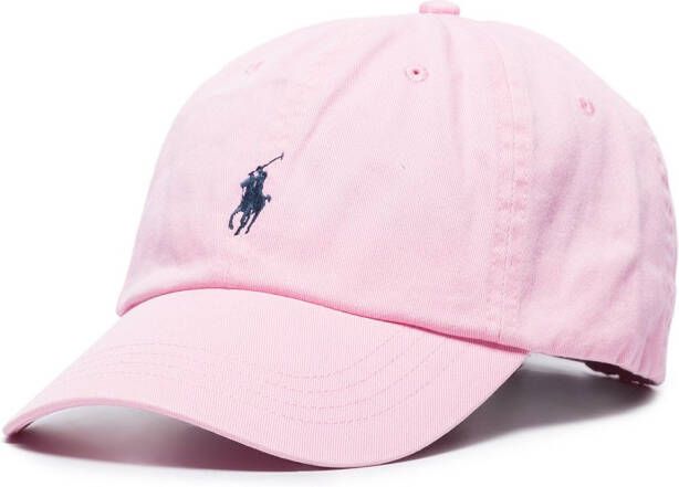 Polo Ralph Lauren Honkbalpet met geborduurd logo Roze