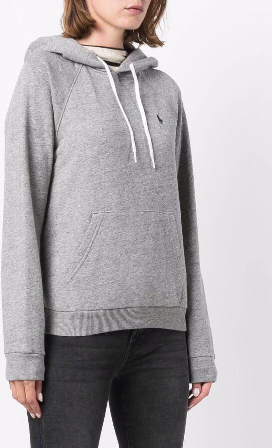 Polo Ralph Lauren Hoodie met borduurwerk Grijs