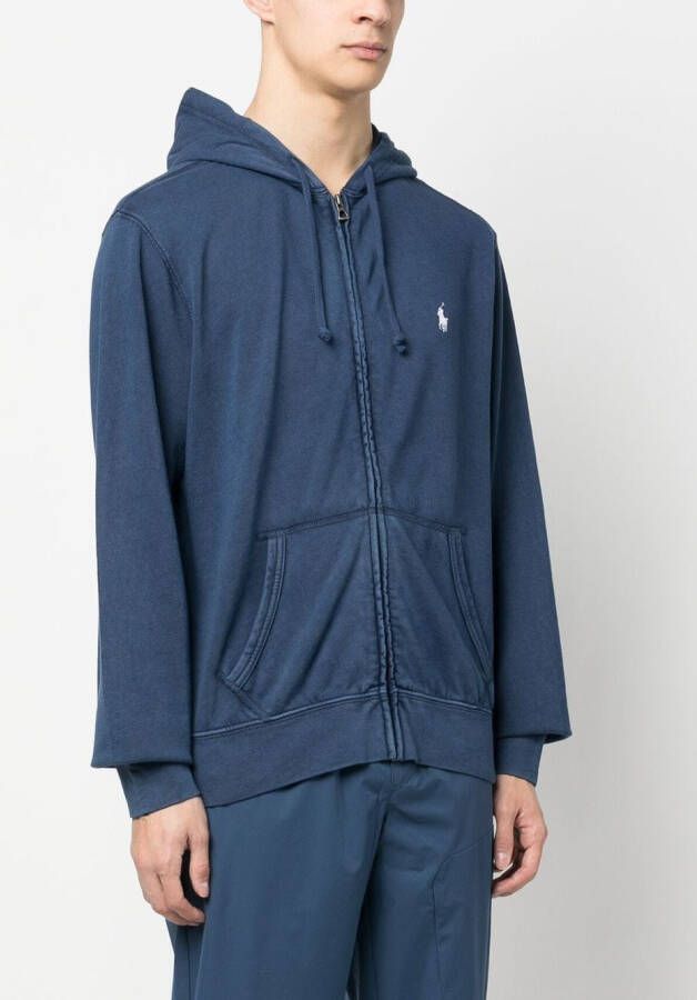 Polo Ralph Lauren Hoodie met geborduurd logo Blauw