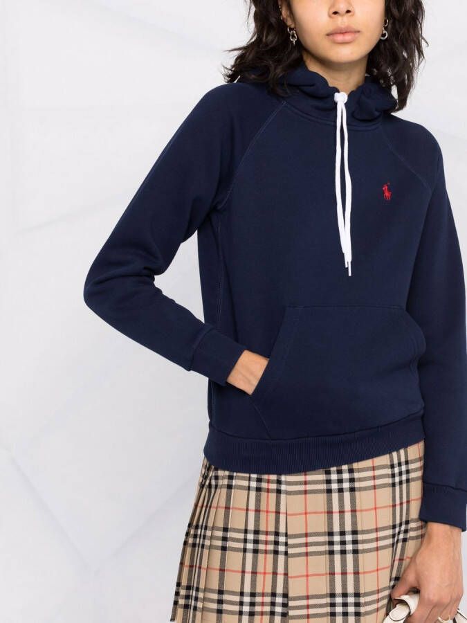 Polo Ralph Lauren Hoodie met geborduurd logo Blauw