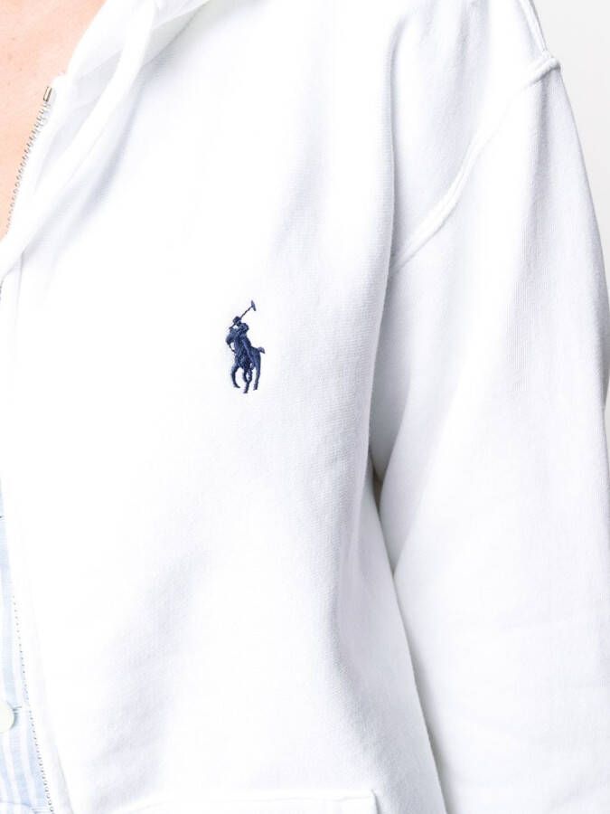 Polo Ralph Lauren Hoodie met geborduurd logo Wit