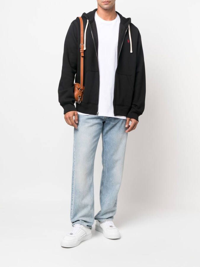 Polo Ralph Lauren Hoodie met geborduurd logo Zwart