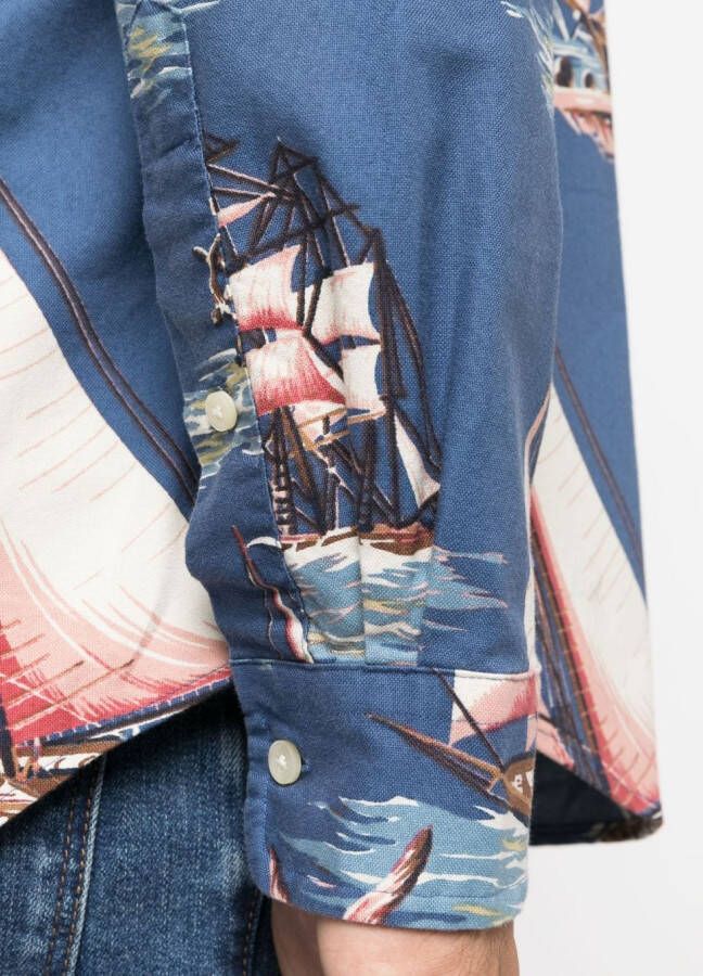 Polo Ralph Lauren Overhemd met print Blauw
