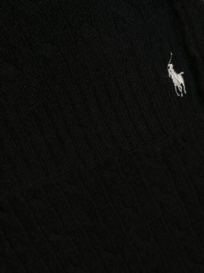 Polo Ralph Lauren Kabelgebreide sjaal Zwart