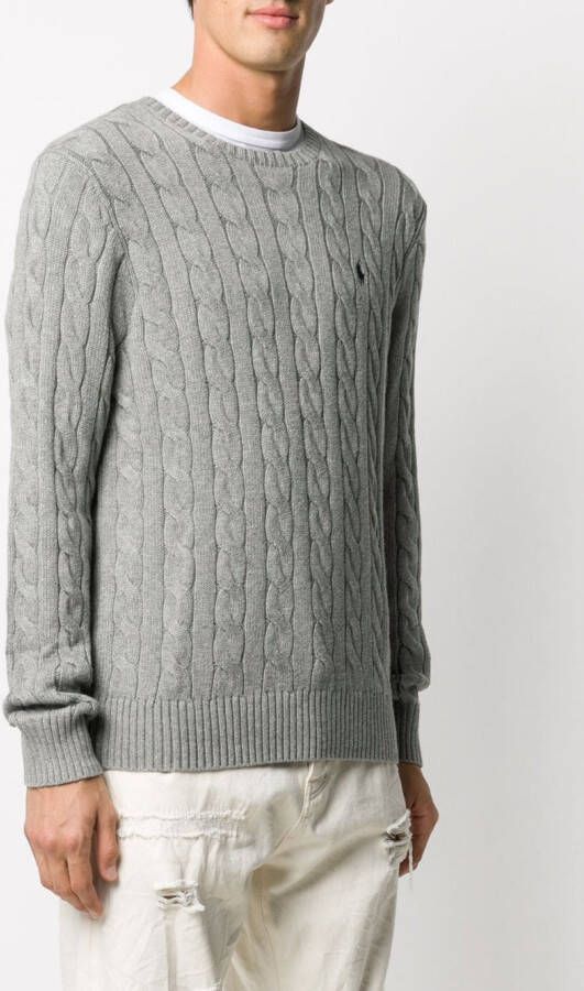 Polo Ralph Lauren Kabelgebreide sweater Grijs