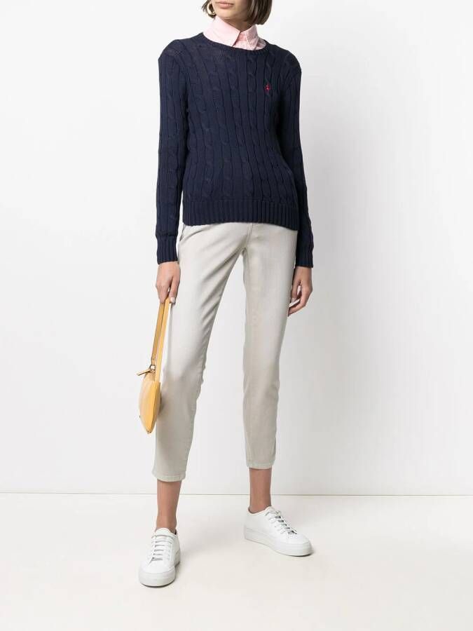 Polo Ralph Lauren Kabelgebreide trui Blauw