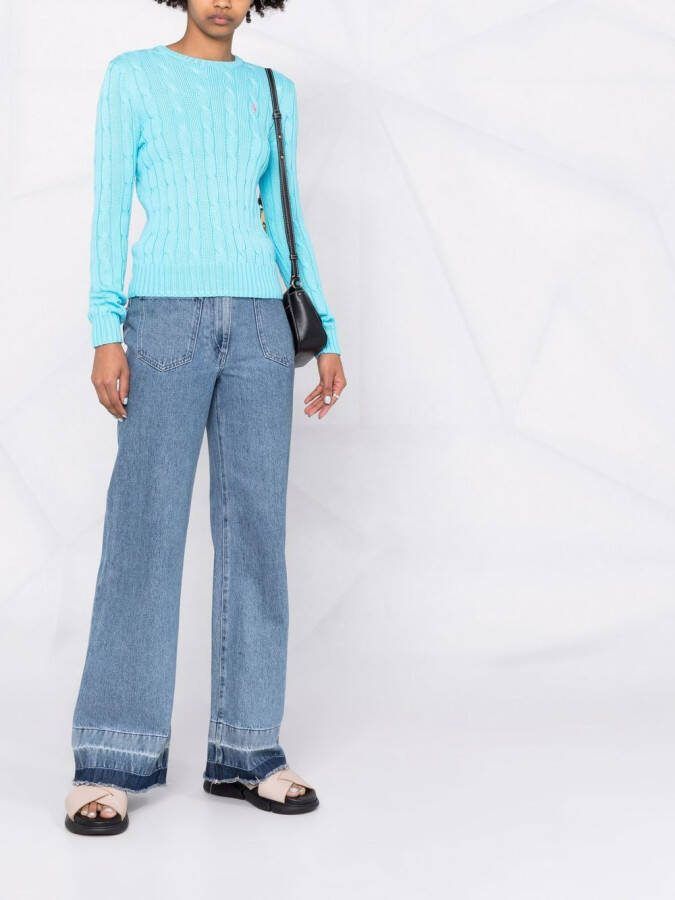Polo Ralph Lauren Kabelgebreide trui Blauw