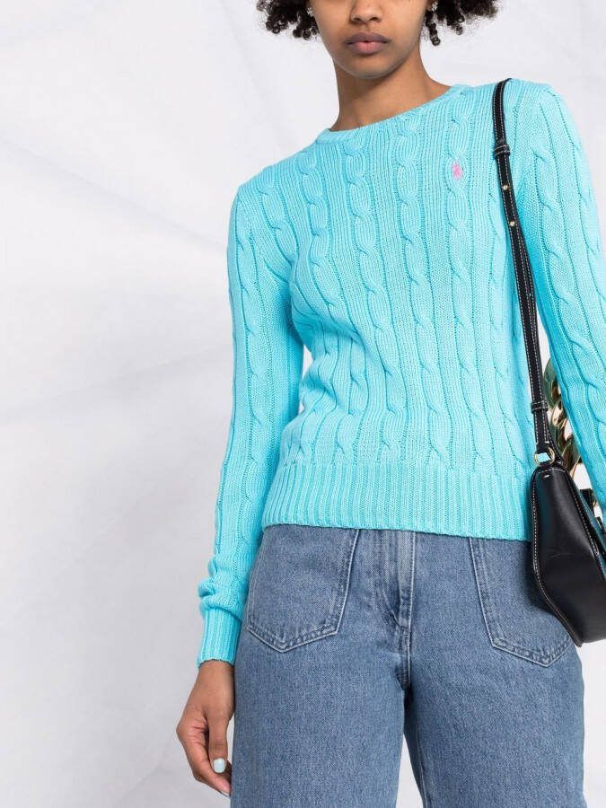 Polo Ralph Lauren Kabelgebreide trui Blauw