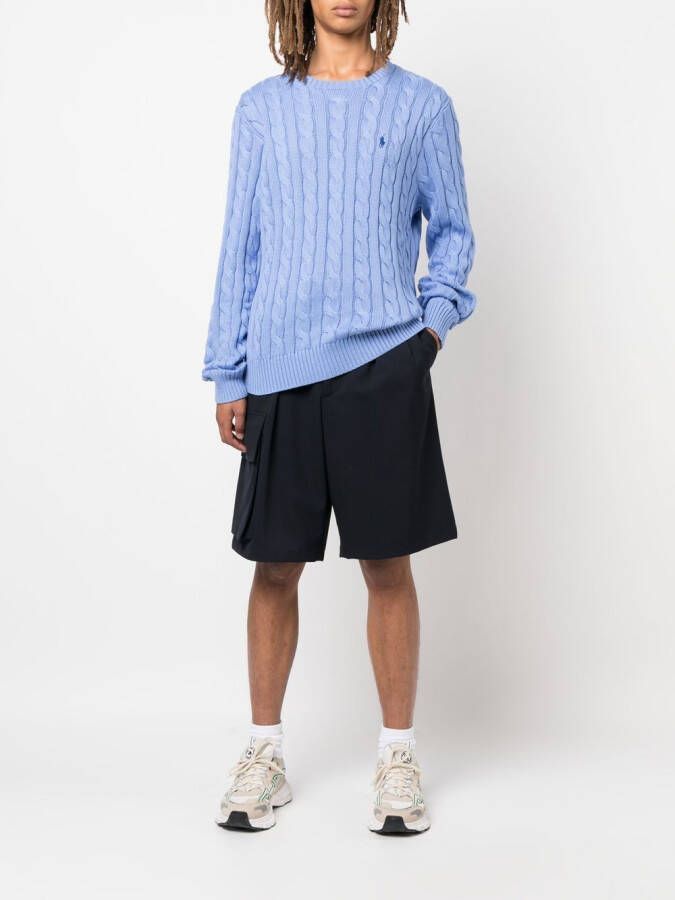Polo Ralph Lauren Kabelgebreide trui Blauw