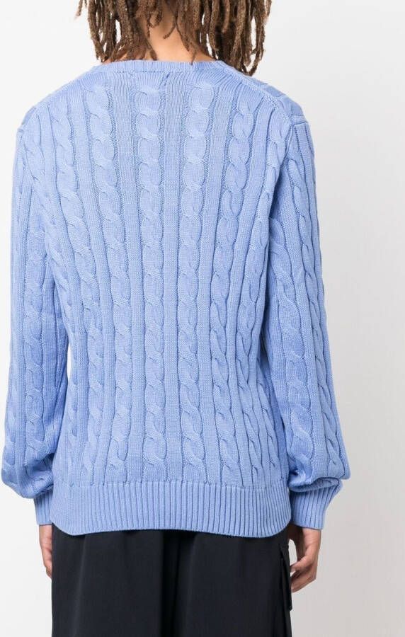 Polo Ralph Lauren Kabelgebreide trui Blauw