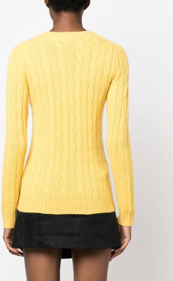 Polo Ralph Lauren Kabelgebreide trui Geel