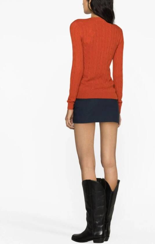 Polo Ralph Lauren Kabelgebreide trui Rood