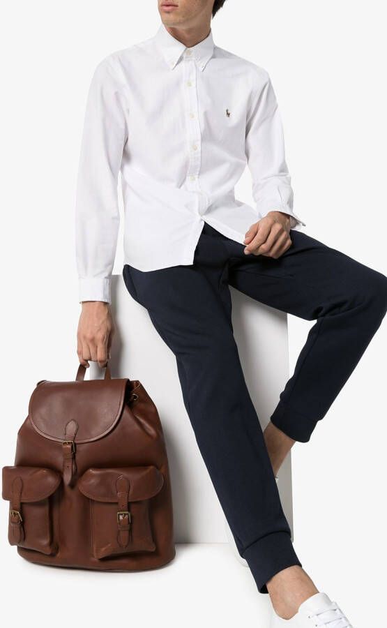 Polo Ralph Lauren Leren rugzak Bruin