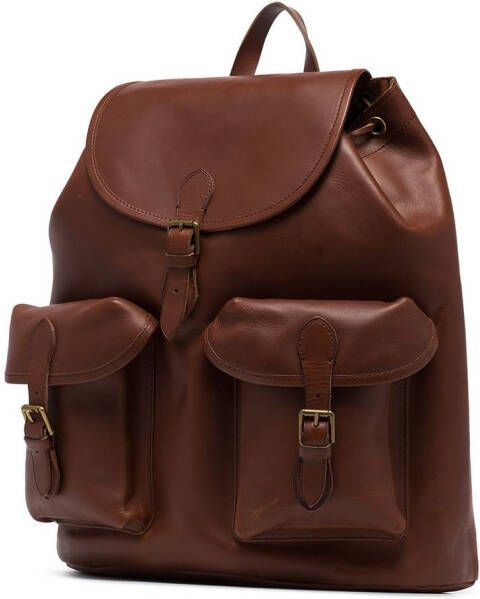 Polo Ralph Lauren Leren rugzak Bruin
