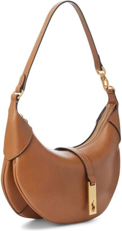 Polo Ralph Lauren Leren schoudertas Beige