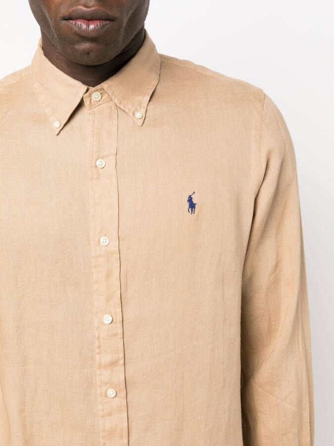 Polo Ralph Lauren Linnen overhemd Beige